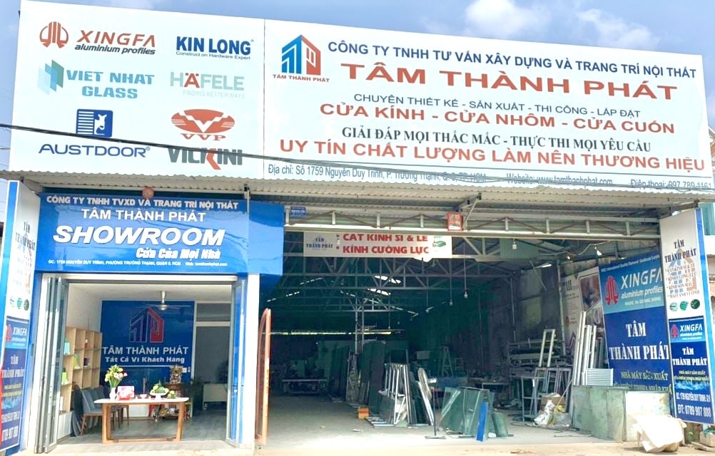 Thi công cửa nhôm xingfa tại quận 9 giá rẻ - Tâm Thành Phát